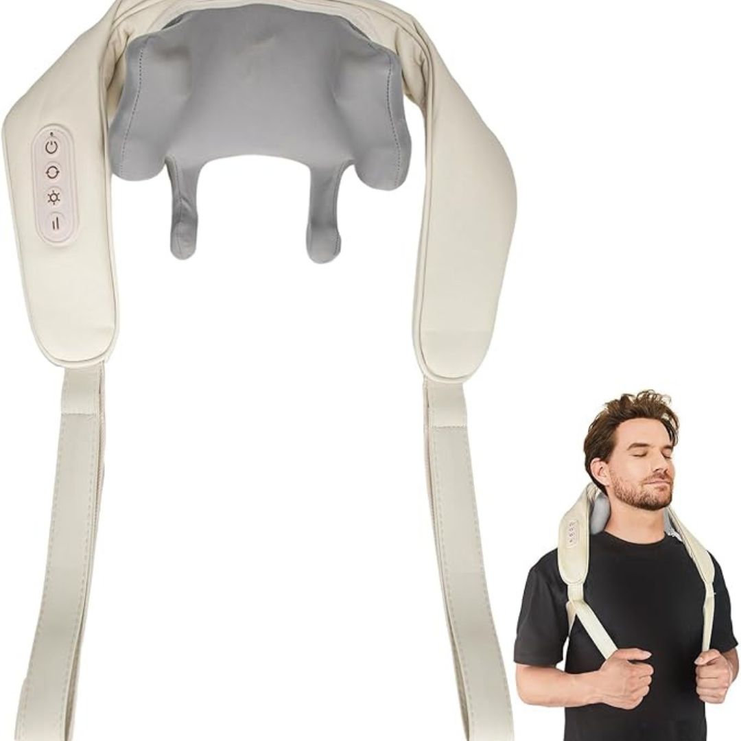 Masajeador Inalámbrico de Cuello – Alivia Estrés, Dolor y Tensión en Minutos