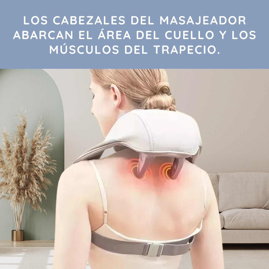Masajeador Inalámbrico de Cuello – Alivia Estrés, Dolor y Tensión en Minutos
